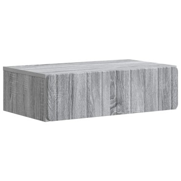 vidaXL Τραπεζάκι Τοίχου Γκρι Sonoma 59x34,5x17cm