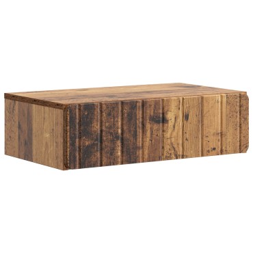 vidaXL Τραπεζάκι Τοίχου Παλαιωμένο ξύλο 59x34,5x17cm