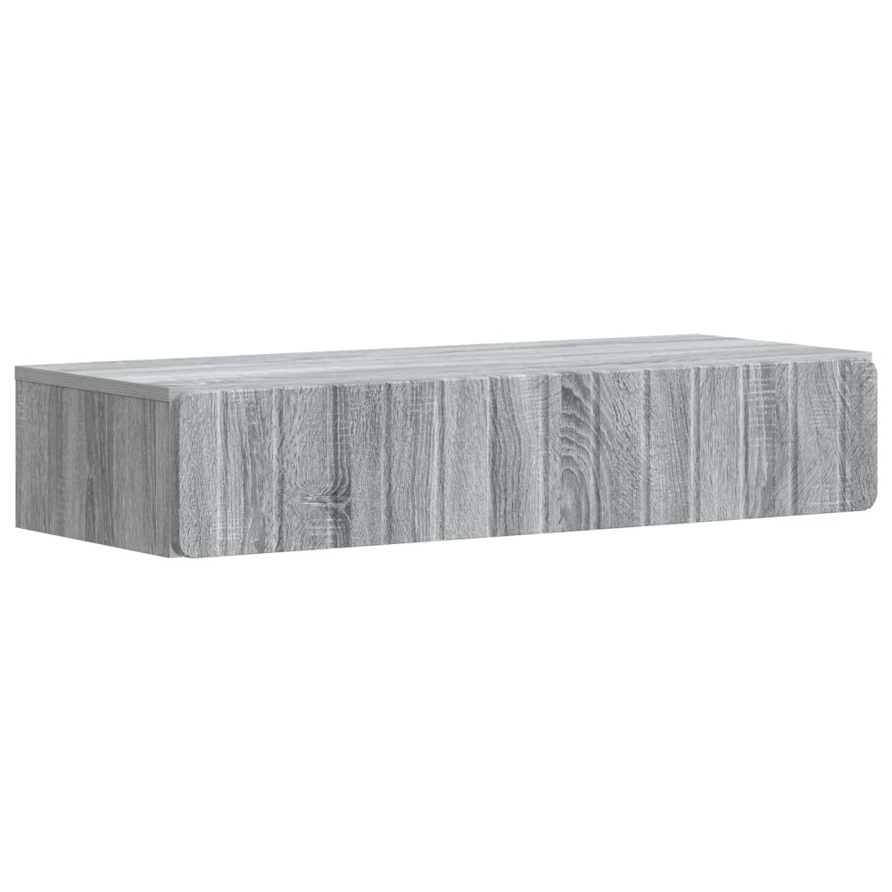 vidaXL Τραπεζάκι Τοίχου Γκρι Sonoma 87,5x34,5x17cm