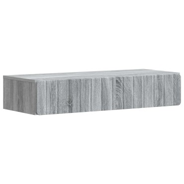 vidaXL Τραπεζάκι Τοίχου Γκρι Sonoma 87,5x34,5x17cm