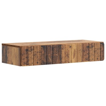 vidaXL Τραπεζάκι Τοίχου Παλαιωμένο ξύλο 87,5x34,5x17cm