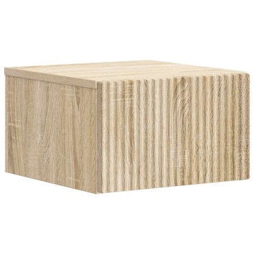 vidaXL Τοίχου Κρεμαστό Κομοδίνο Sonoma Δρυς 33x34,5x20 εκ 1 τεμ.