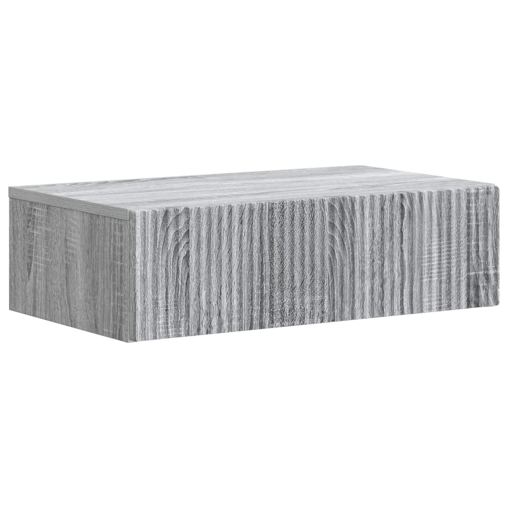 vidaXL Τραπεζάκι Τοίχου Γκρι Sonoma 59x34,5x17cm