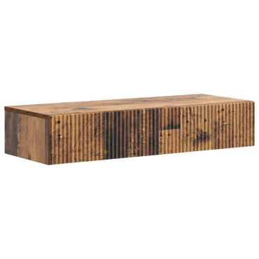 vidaXL Τραπεζάκι Τοίχου Παλαιωμένο ξύλο 87,5x34,5x17cm