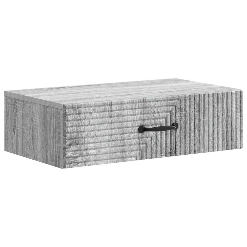 vidaXL Τραπεζάκι Τοίχου Γκρι Sonoma 59x34,5x17cm