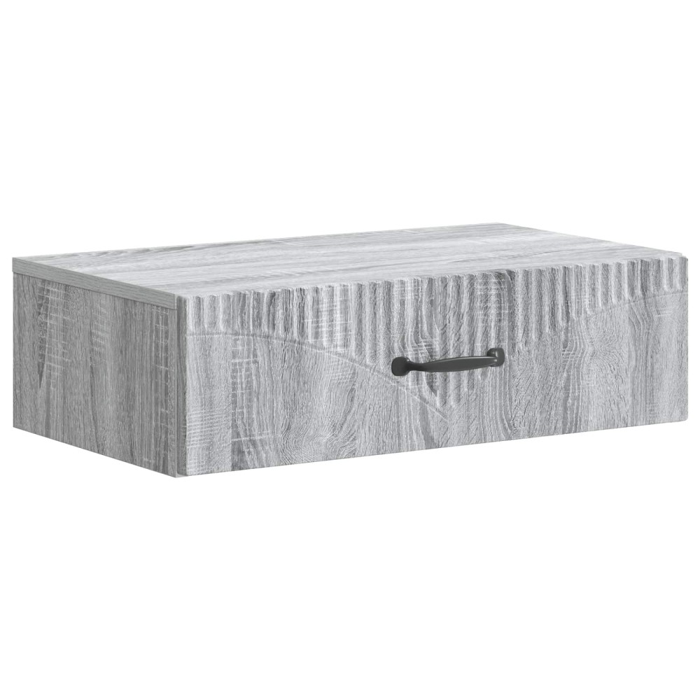 vidaXL Τραπεζάκι Τοίχου Γκρι Sonoma 59x34,5x17cm