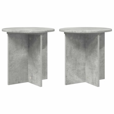 vidaXL Βάση φυτών 2 τμχ. Γκρι Σκυροδέματος 40 x 40 x 40 cm