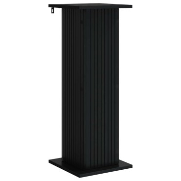 vidaXL Βάση φυτών Μαύρο 30,5 x 30 x 80,5 εκ Επεξεργασμένο Ξύλο