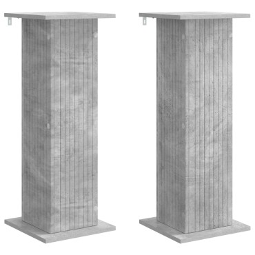 vidaXL Βάση φυτών 2 τμχ. Γκρι Σκυροδέματος 30,5 x 30 x 80,5 εκ