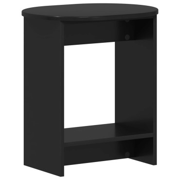 vidaXL Τραπεζάκι Πλευράς Μαύρο 50x39,5x55cm Επεξεργασμένο Ξύλο 1 τεμ.