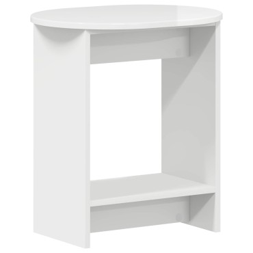 vidaXL Τραπεζάκι Πλευράς Γυαλιστερό Λευκό 50x39,5x55 εκ 1 τεμ.