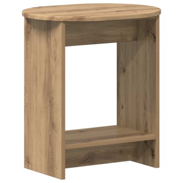 vidaXL Τραπεζάκι Πλευράς Artisan Δρυς 50x39,5x55 εκ 1 τεμ.