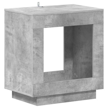 vidaXL Τραπεζάκι Πλευράς Γκρι Σκυροδέματος 60x40x65cm 1 τεμ.