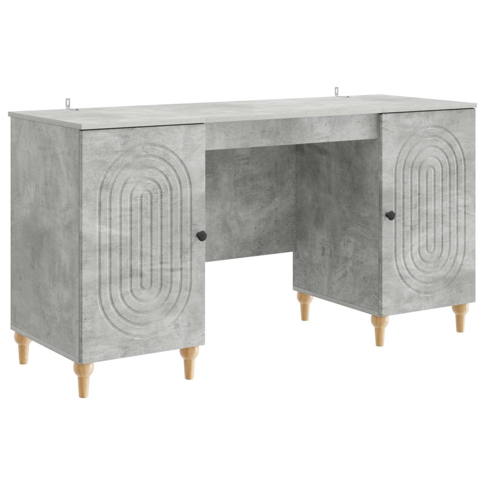 vidaXL Γραφείο Γκρι Σκυροδέματος 142,5x50x75cm 1 τεμ.
