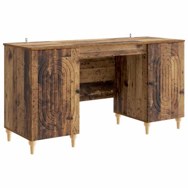 vidaXL Γραφείο Παλαιωμένο ξύλο 142,5x50x75cm Επεξεργασμένο Ξύλο 1 τεμ.
