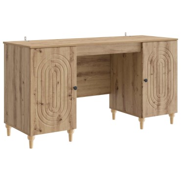 vidaXL Γραφείο Artisan Δρυς 142,5x50x75cm Επεξεργασμένο Ξύλο 1 τεμ.