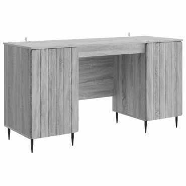 vidaXL Γραφείο Γκρι Sonoma 142,5x50x75cm Επεξεργασμένο Ξύλο 1 τεμ.