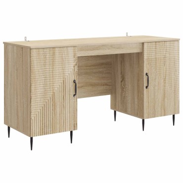vidaXL Γραφείο Sonoma Δρυς 142,5x50x75cm Επεξεργασμένο Ξύλο 1 τεμ.