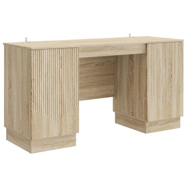 vidaXL Γραφείο Sonoma Δρυς 142,5x50x75cm Επεξεργασμένο Ξύλο 1 τεμ.