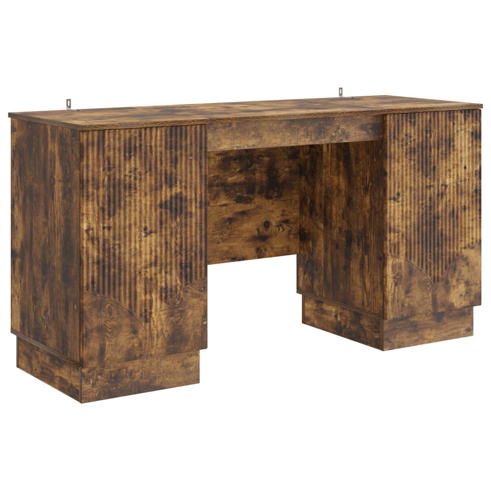 vidaXL Γραφείο Καπνισμένο Ξύλο Δρυός 142,5x50x75cm 1 τεμ.