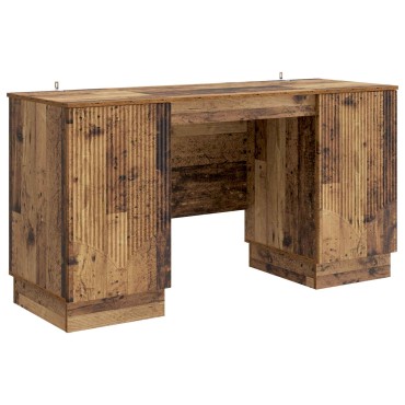 vidaXL Γραφείο Παλαιωμένο ξύλο 142,5x50x75cm Επεξεργασμένο Ξύλο 1 τεμ.
