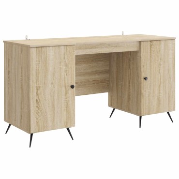 vidaXL Γραφείο Sonoma Δρυς 142,5x50x75cm Επεξεργασμένο Ξύλο 1 τεμ.