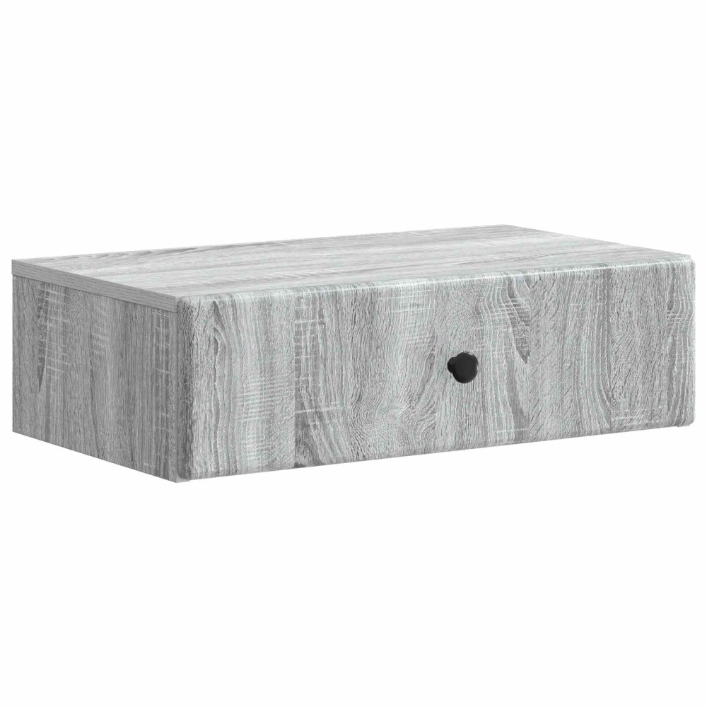 vidaXL Τραπεζάκι Τοίχου Γκρι Sonoma 59x34,5x17cm