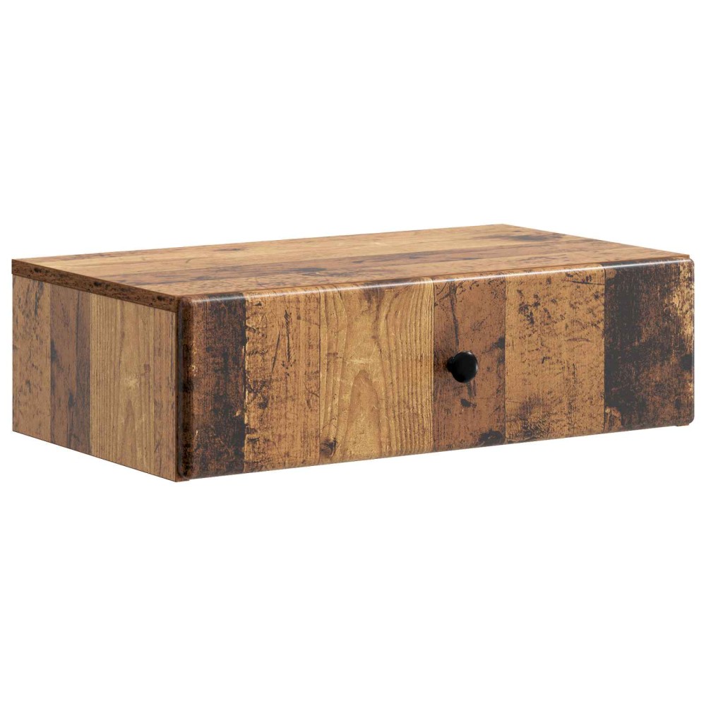 vidaXL Τραπεζάκι Τοίχου Παλαιωμένο ξύλο 59x34,5x17cm