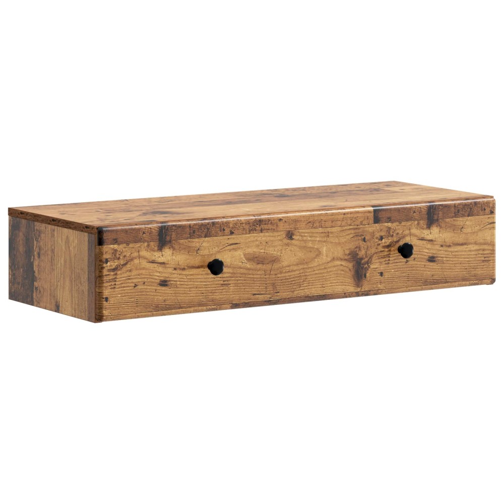 vidaXL Τραπεζάκι Τοίχου Παλαιωμένο ξύλο 87,5x34,5x17cm