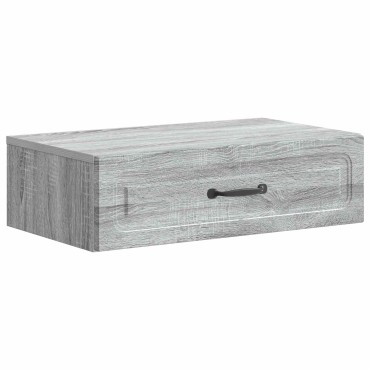 vidaXL Τραπεζάκι Τοίχου Γκρι Sonoma 59x34,5x17cm