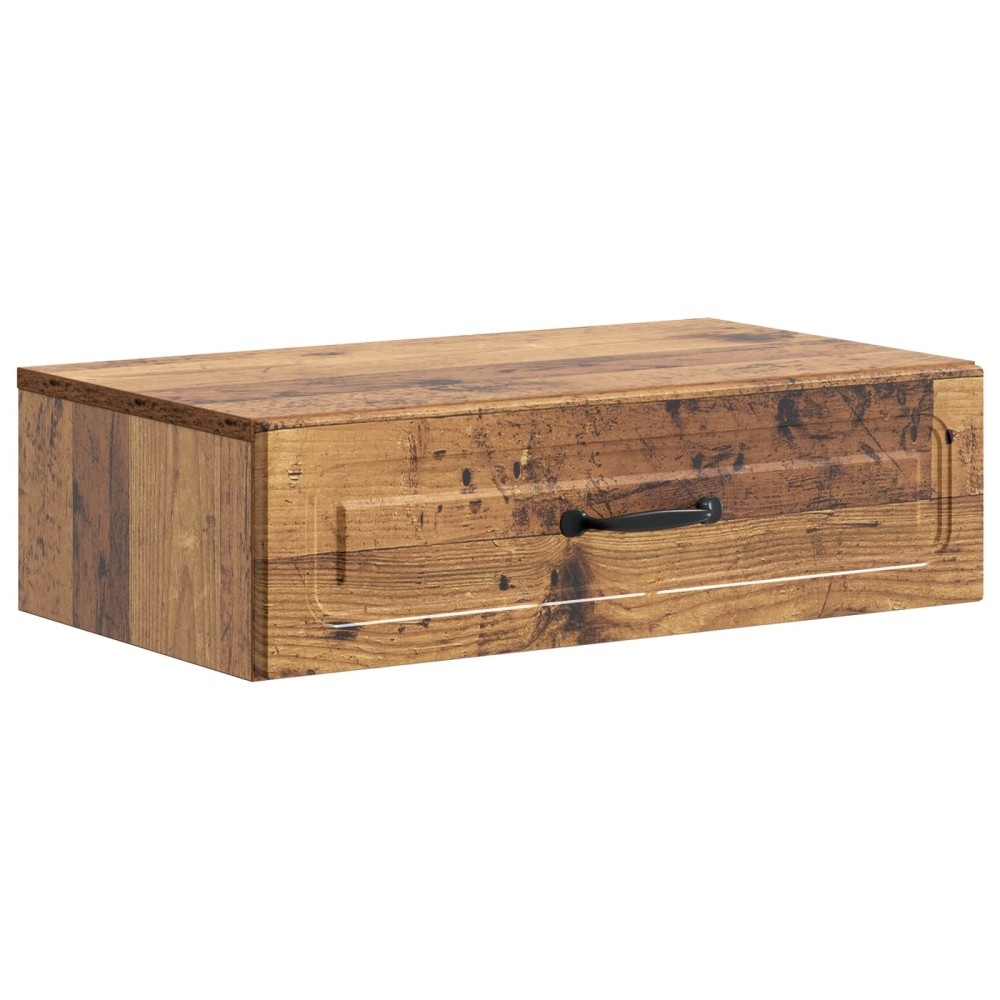 vidaXL Τραπεζάκι Τοίχου Παλαιωμένο ξύλο 59x34,5x17cm