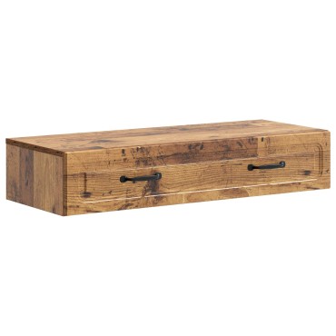 vidaXL Τραπεζάκι Τοίχου Παλαιωμένο ξύλο 87,5x34,5x17cm
