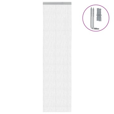 vidaXL Σήτα Πόρτας Αλυσιδωτή 56x202 εκ. από Αλουμίνιο
