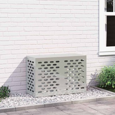 vidaXL Κάλυμμα κλιματιστικού Ασημί 90 x 40 x 60 εκ