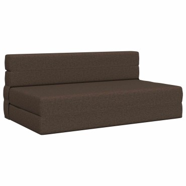 vidaXL Κρεβάτι Καναπέ Αναδιπλούμενο Taupe 152x86,5x60cm Ύφασμα