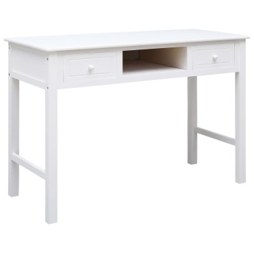 vidaXL Γραφείο Λευκό 110x45x76cm Ξύλινο 1 τεμ.