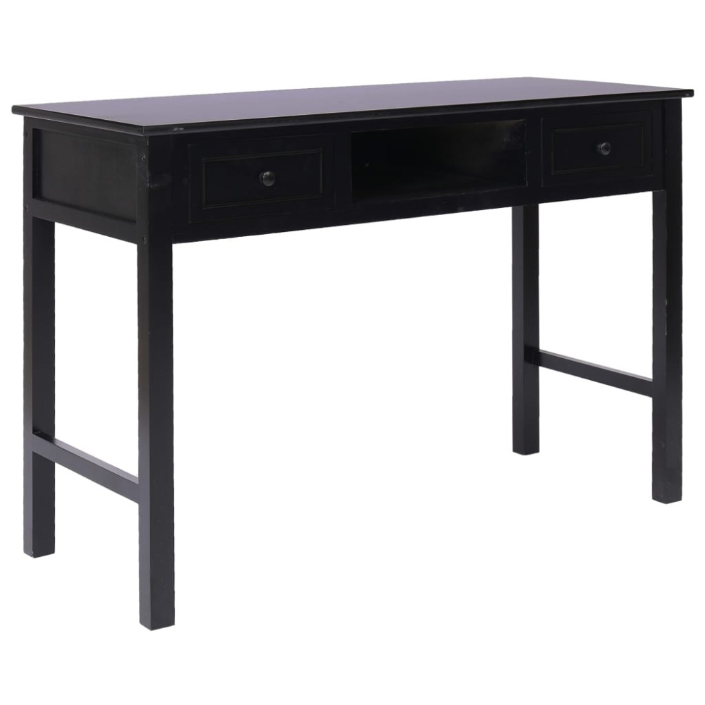 vidaXL Γραφείο Μαύρο 110x45x76cm Ξύλινο 1 τεμ.