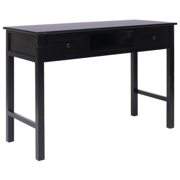 vidaXL Γραφείο Μαύρο 110x45x76cm Ξύλινο 1 τεμ.