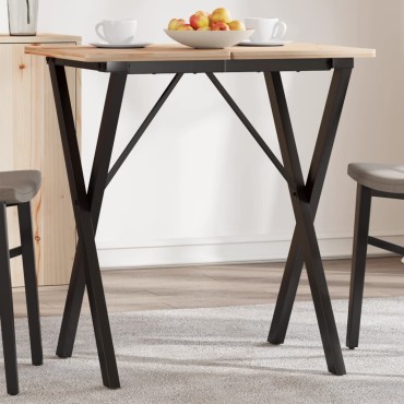 vidaXL Πόδια Τραπεζαρίας σε Σχήμα «Χ» 50x40x73cm Ατσάλι 1 τεμ.