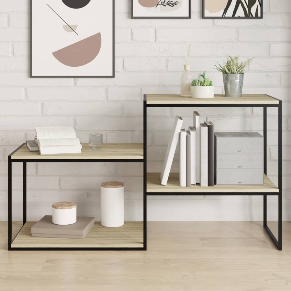 vidaXL Ράφια Βιβλιοθήκης 8 τεμ. Sonoma Δρυς 60x50x1,5cm Μοριοσανίδα