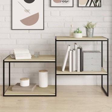 vidaXL Ράφια Βιβλιοθήκης 8 τεμ. Sonoma Δρυς 60x50x1,5cm Μοριοσανίδα