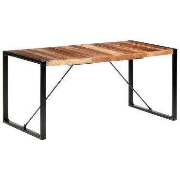 vidaXL Τραπεζαρία 160x80x75cm από Μασίφ Ξύλο 1 τεμ.