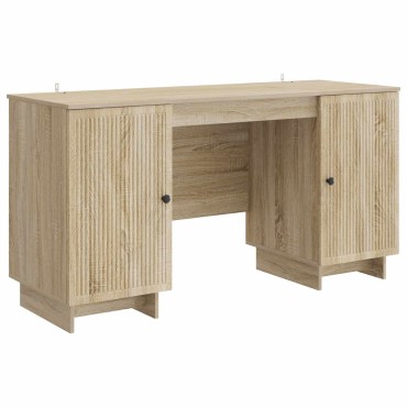 vidaXL Γραφείο Sonoma Δρυς Επεξεργασμένο Ξύλο 142,5x50x75cm 1 τεμ.