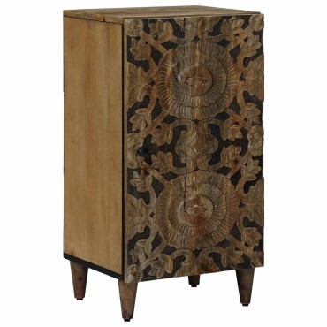 vidaXL Πλαϊνό γραφείο Καφέ 40x33,5x75cm Στερεό ξύλο μάνγκο