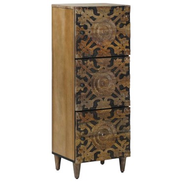 vidaXL Ψηλή Επιφάνεια Καφέ 40x33,5x110cm Στερεό ξύλο μάνγκο