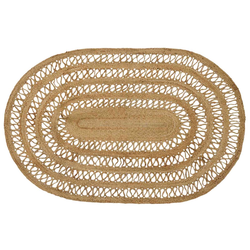 vidaXL Χαλί Περιοχής Φυσικό 122x183cm Γιούτα