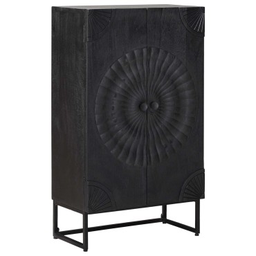 vidaXL Highboard Μαύρο 55x30x95 εκ 1 τεμ.