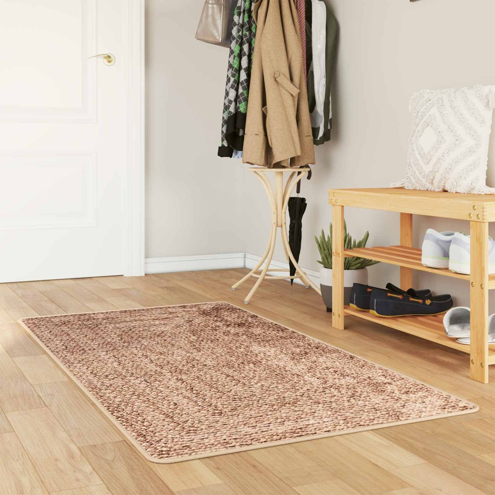 vidaXL Χαλί Runner MARSA Κίτρινο 80x100cm Πολυέστερ και PVC