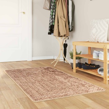 vidaXL Χαλί Runner MARSA Κίτρινο 80x100cm Πολυέστερ και PVC