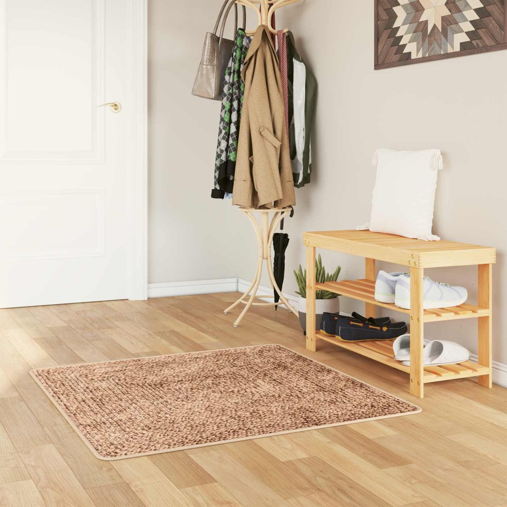 vidaXL Χαλί Runner MARSA Κίτρινο 100x100cm Πολυέστερ και PVC